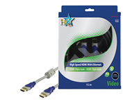 HQSV-40015 Cable HDMI-M a HDMI-M v1.4 Dorados 15m HQ